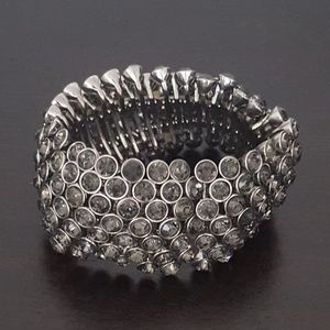 Grey and Silver Bracelet w/ Elastic Stretch